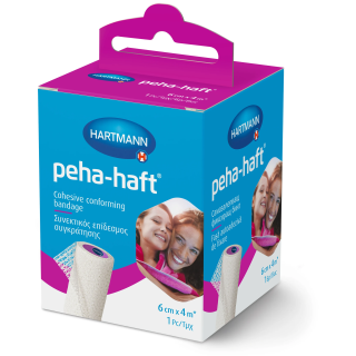 HARTMANN Peha Haft Самозалепващ фиксиращ бинт, 6см х 4м/ 8см х 4м/ 10см х 4м