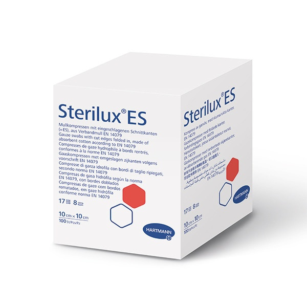 HARTMANN Sterilux Нестерилни марлени компреси, 8 дипли, 100 бр., Размери: 5 х 5 см/ 7.5 х 7.5 см/ 10 х 10 см HARTMANN Sterilux Нестерилни марлени компреси, 8 дипли, 100 бр., Размери: 5 х 5 см/ 7.5 х 7.5 см/ 10 х 10 см