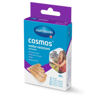 HARTMANN Cosmos Water-Resistant Водоустойчиви пластири, 5 размера, 40 бр.