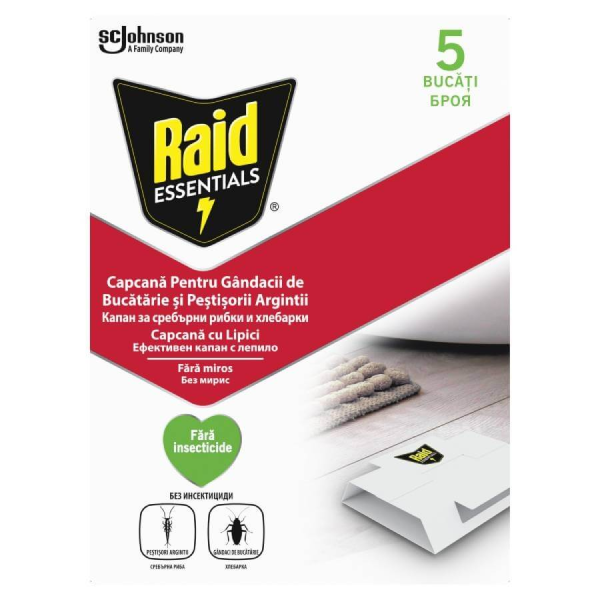 RAID Essentials Капан за хлебарки, 5 бр.