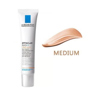 LA ROCHE-POSAY Effaclar Duo+ Unifiant Medium Коригиращ оцветен крем за лице за мазна и акнетична кожа против несъвършенства, 40 мл., 518598