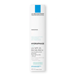 LA ROCHE-POSAY Hydraphase HA Riche UV SPF 25 Хидратиращ богат крем за лице, 40 мл., 846097