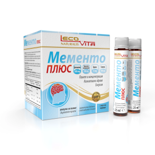 LECOVITA Мементо Плюс, ампули за пиене 25 мл, 20 бр.