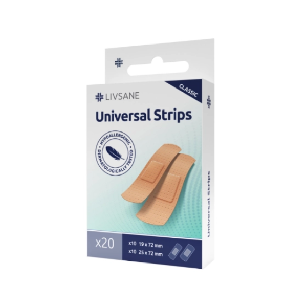 LIVSANE Classic Universal Пластири в два размера, 20 броя
