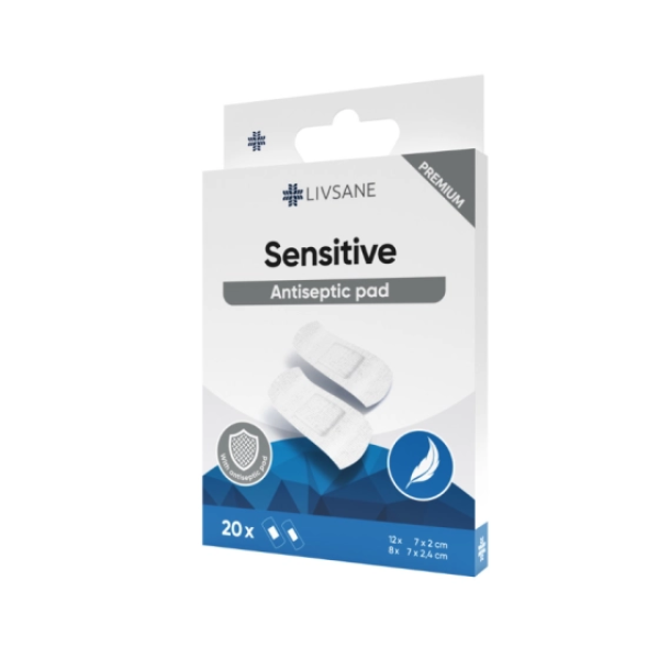 LIVSANE Premium Sensitive Пластири в два размера, 20 бр.
