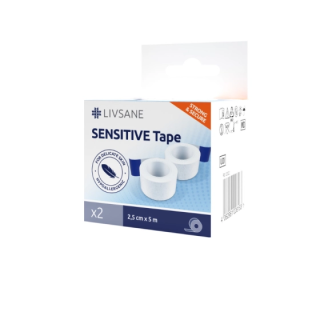 LIVSANE Sensitive Прикрепяща ролка, 2,5 Х 5 см, 2 бр.