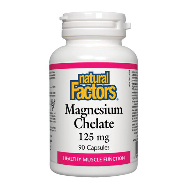 NATURAL FACTORS Магнезий Хелат 125 мг, 90 капсули