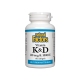 NATURAL FACTORS Витамин К2 + D3, 60 капсули