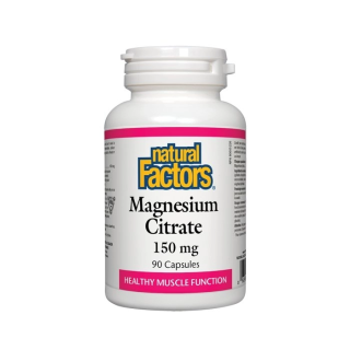 NATURAL FACTORS Магнезий 150 мг, 90 капсули NATURAL FACTORS Магнезий 150 мг, 90 капсули