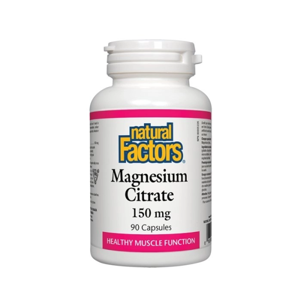 NATURAL FACTORS Магнезий 150 мг, 90 капсули NATURAL FACTORS Магнезий 150 мг, 90 капсули