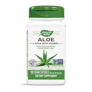 NATURE'S WAY Алое вера с Копър при нарушено храносмилане, 100 капсули