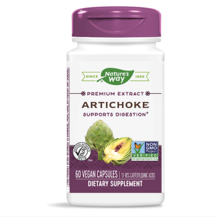 NATURE'S WAY Артишок капсули за жлъчка, черен дроб и храносмилане 450 мг, 60 капсули