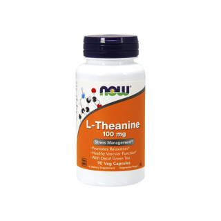 NOW FOODS Л-Теанин 100 мг, 90 капсули NOW FOODS Л-Теанин 100 мг, 90 капсули