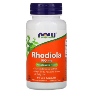 NOW FOODS Родиола 500 мг, 60 капсули