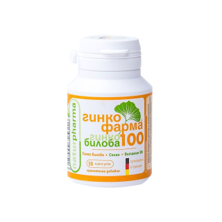 NATURPHARMA Гинко билоба 100 мг, 50 капсули