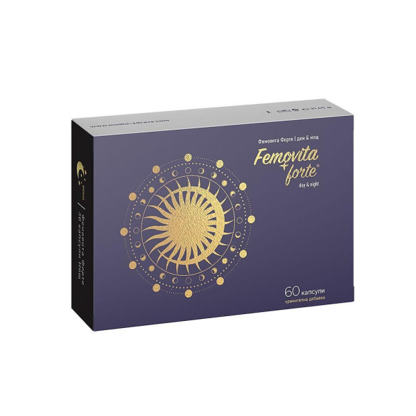 NATURPHARMA Фемовита форте Ден и Нощ, 60 капсули NATURPHARMA Фемовита форте Ден и Нощ, 60 капсули