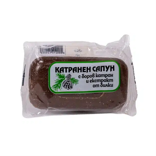 MILVA Катранен сапун с билки, 60 гр.