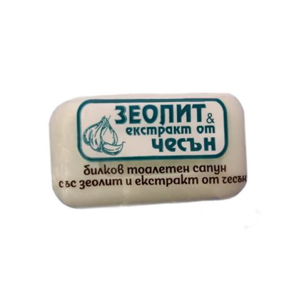 MILVA Билков тоалетен сапун със Зеолит и екстракт от Чесън, 60 гр
