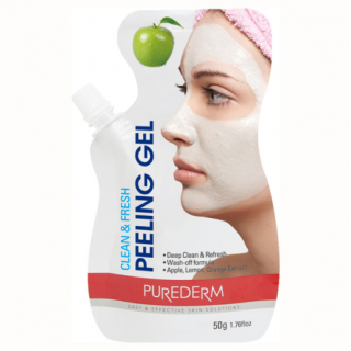 PUREDERM Пилинг гел-маска за лице с екстракт от Ябълка, Лимон и Портокал, 50мл