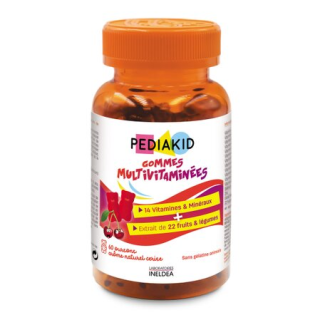 PEDIAKID Мултивитамини дъвчащи мечета, 60 бр.