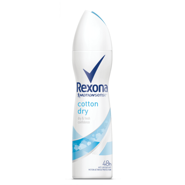 DEO Спрей дезодорант REXONA COTTON DRY 150мл. DEO Спрей дезодорант REXONA COTTON DRY 150мл.