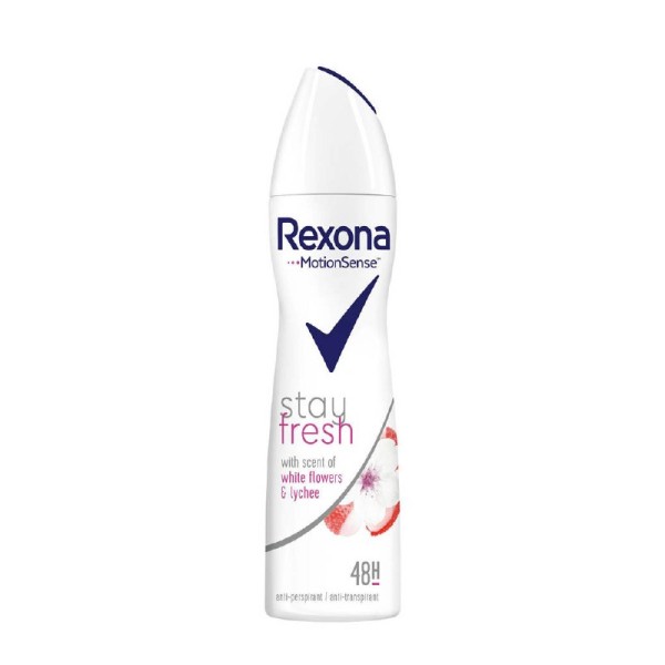 DEO Спрей дезодорант REXONA WHITE FLOWER & LYCHEE 150мл.
