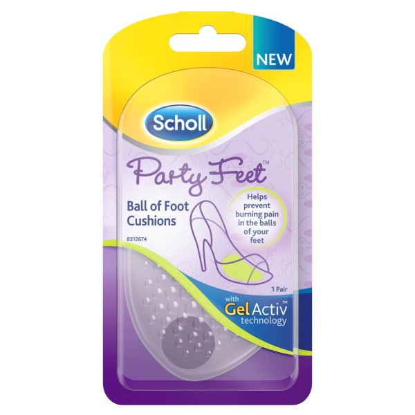 SCHOLL PARTY FEET BALL OF FOOT CUSHIONS Шол прозрачни възглавнички за стъпала 2бр.