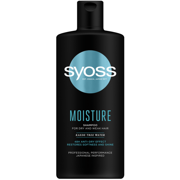 SYOSS MOISTURE Шампоан за суха и изтощена коса 440мл.