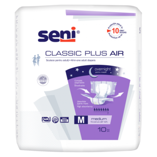 SENI CLASSIC PLUS AIR Пелени S/M/L/XL размер, 10 бр.