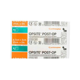 OPSITE POST OPERATIVE Постоперативна превръзка, 6.5х5см, 1брой OPSITE POST OPERATIVE Постоперативна превръзка, 6.5х5см, 1брой