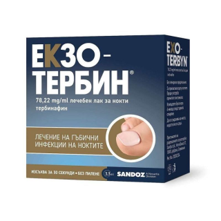ЕКЗОТЕРБИН Лак за нокти 78.22мг/мл, 3,3 мл