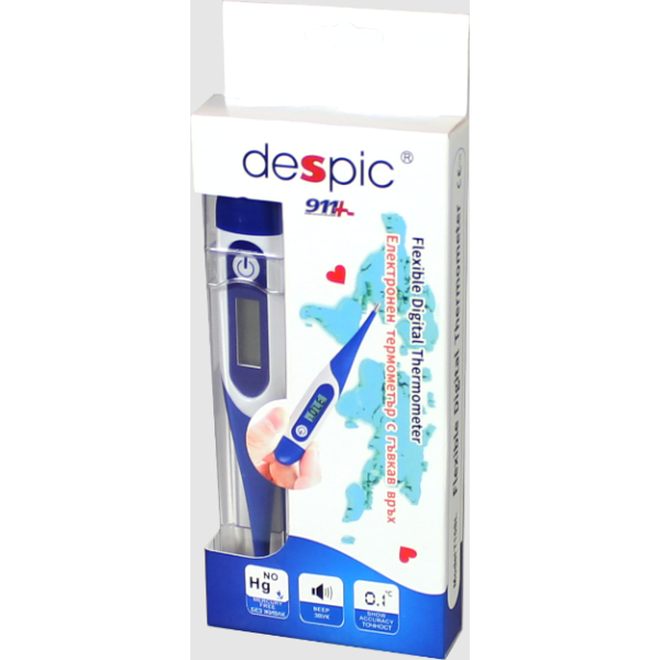 DESPIC 911 Електронен термометър с гъвкав връх T15SL 1бр