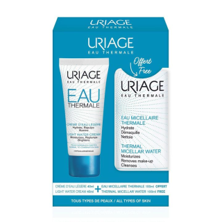URIAGE EAU Thermale Комплект Лек термален крем, 40 мл и Термална мицеларна вода, 100 мл