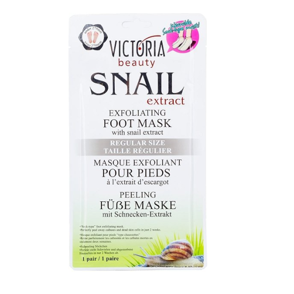 VICTORIA BEAUTY SNAIL EXTRACT Ексфолираща маска за крака с охлювен екстракт 1 чифт VICTORIA BEAUTY SNAIL EXTRACT Ексфолираща маска за крака с охлювен екстракт 1 чифт
