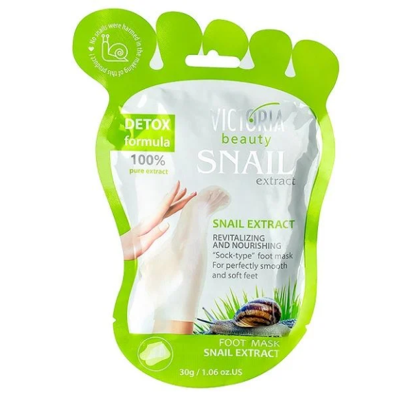 VICTORIA BEAUTY SNAIL EXTRACT Маска за крака с екстракт от градински охлюв 1 чифт VICTORIA BEAUTY SNAIL EXTRACT Маска за крака с екстракт от градински охлюв 1 чифт