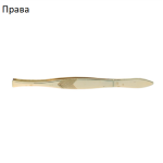 PRETTY TIME Пинсета права/скосена 1бр. TA402