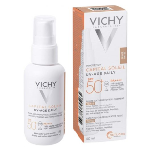 VICHY Soleil SPF 50+ UV AGE Флуид за лице против фотостареене - оцветен, 40 мл., 795265
