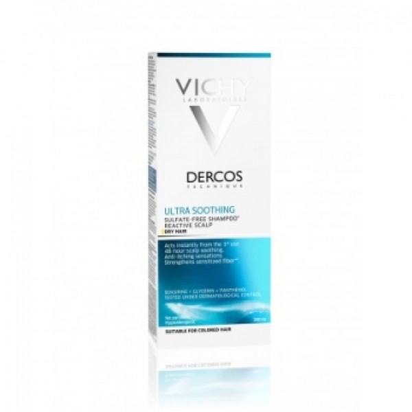 VICHY DERCOS Шампоан силно успокояващ за суха коса 200мл. 486736