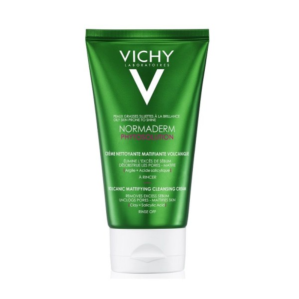 VICHY NORMADERM PHYTOSOLUTION Вулканичен почистващ и матиращ крем за мазна кожа 125мл. 703413