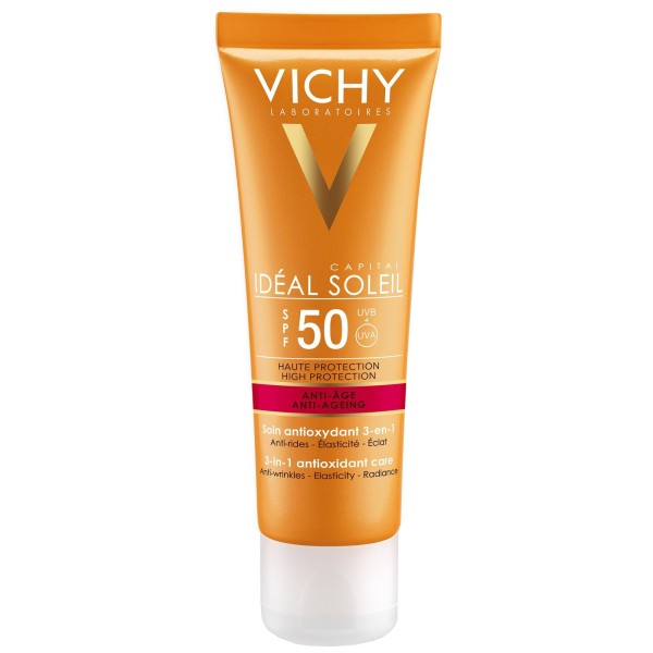 VICHY SOLEIL Слънцезащитен крем за лице против бръчки SPF50 50мл 585231