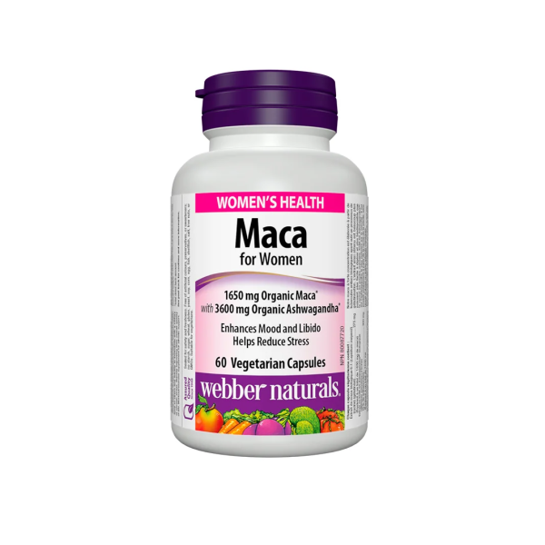 WEBBER NATURALS Мака за жени, 60 вег. капсули
