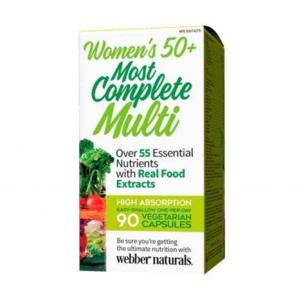 WEBBER NATURALS Мултивитамини за жени 50+, 90 вег. капсули WEBBER NATURALS Мултивитамини за жени 50+, 90 вег. капсули